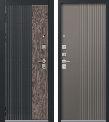 Центурион С-111-2025 Чёрный муар+Кварц черный+Орех Мокко - Кашемир базальт